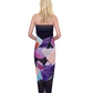 Back View Of Gottex Enchanted Sun Full Length Pareo | Gottex Enchanted Sun Black Multi