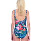 Back View Of Gottex Garden Dream Sweetheart Neck One Piece Swimsuit | Gottex Garden Dream Navy Multi