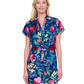 Front View Of Gottex Garden Dream Button Down Shirt Dress Cover Up | Gottex Garden Dream Navy Multi