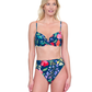 Front View Of Gottex Garden Dream C Cup Molded Bikini Bra | Gottex Garden Dream Navy Multi