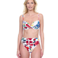 Front View Of Gottex Garden Dream C Cup Molded Bikini Bra | Gottex Garden Dream Off White Multi