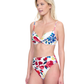 Side View Of Gottex Garden Dream C Cup Molded Bikini Bra | Gottex Garden Dream Off White Multi