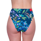 Back View Of Gottex Garden Dream High Waist Swim Bottom | Gottex Garden Dream Navy Multi