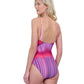 Back View Of Gottex Golden Hour High Neck Halter One Piece Swimsuit | GOTTEX GOLDEN HOUR PINK