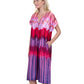 Side View View Of Gottex Golden Hour V-Neck Long Tunic Cover Up | GOTTEX GOLDEN HOUR PINK