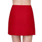 Side View Of Gottex Harbourside Textured Cover Up Mini Skirt With Slit | GOTTEX HARBOURSIDE RUBY