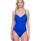 Front View Of Gottex Lattice V-Neck One Piece Swimsuit | GOTTEX LATTICE ROYAL