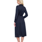 Back View Of Gottex Montecarlo Shirt Dress with Long Sleeves and Belt Swim Cover up | Gottex Montecarlo Black