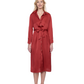 Front View Of Gottex Montecarlo Shirt Dress with Long Sleeves and Belt Swim Cover up | Gottex Montecarlo Paprika