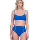 Front View Of Gottex Montecarlo Bralette Bikini Swim Top | Gottex Montecarlo Cobalt