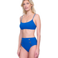 Side View Of Gottex Montecarlo Bralette Bikini Swim Top | Gottex Montecarlo Cobalt