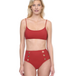 Front View Of Gottex Montecarlo Bralette Bikini Swim Top | Gottex Montecarlo Paprika