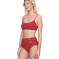 Side View Of Gottex Montecarlo Bralette Bikini Swim Top | Gottex Montecarlo Paprika