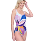 Side View Of Gottex Paradiso Square Neck One Piece Swimsuit | Gottex Paradiso Multi