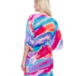 Back View Of Gottex Palma De Mallorca V Neck Beach Dress with Adjustable Tie | Gottex Paradiso Multi