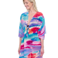 Side View Of Gottex Palma De Mallorca V Neck Beach Dress with Adjustable Tie | Gottex Paradiso Multi