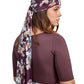 Back View Of Gottex Modest Hair Covering With Tie | GOTTEX MODEST AMORE MAUVE