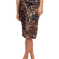 Front View Of Gottex Modest Long Draped Wrap Skirt | GOTTEX MODEST JAGUAR