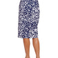 Back View Of Gottex Modest Long Draped Wrap Skirt | GOTTEX MODEST POP FLOWER