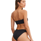 Back View Of Au Naturel Timeless Chic Emma Bandeau Swim Top | Au Naturel Black