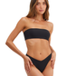 Front View Of Au Naturel Timeless Chic Emma Bandeau Swim Top | Au Naturel Black