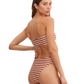 Back View Of Au Naturel Golden Hour Emma Bandeau Swim Top | Au Naturel Terracotta-Ivory