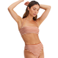 Side View Of Au Naturel Golden Hour Emma Bandeau Swim Top | Au Naturel Terracotta-Ivory