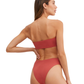 Back View Of Au Naturel Endless Summer Emma Bandeau Swim Top | Au Naturel Clay-Spice