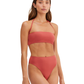 Front View Of Au Naturel Endless Summer Emma Bandeau Swim Top | Au Naturel Clay-Spice