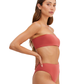 Side View Of Au Naturel Endless Summer Emma Bandeau Swim Top | Au Naturel Clay-Spice