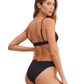 Back View Of Au Naturel Timeless Chic Mila Wide Band Triangle Bikini Top | Au Naturel Black