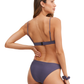 Back View Of Au Naturel Serenity Mila Wide Band Triangle Bikini Top | Au Naturel Navy-Olive