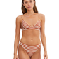 Front View Of Au Naturel Golden Hour Mila Wide Band Triangle Bikini Top | Au Naturel Terracotta-Ivory