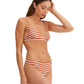 Side View Of Au Naturel Golden Hour Mila Wide Band Triangle Bikini Top | Au Naturel Terracotta-Ivory