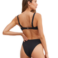 Back View Of Au Naturel Timeless Chic Sofi Underwire Bra Swim Top | Au Naturel Black