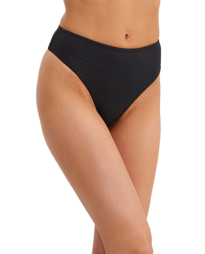 Front View Of Au Naturel Timeless Chic Tyra High Leg High Waist Pant | Au Naturel Black