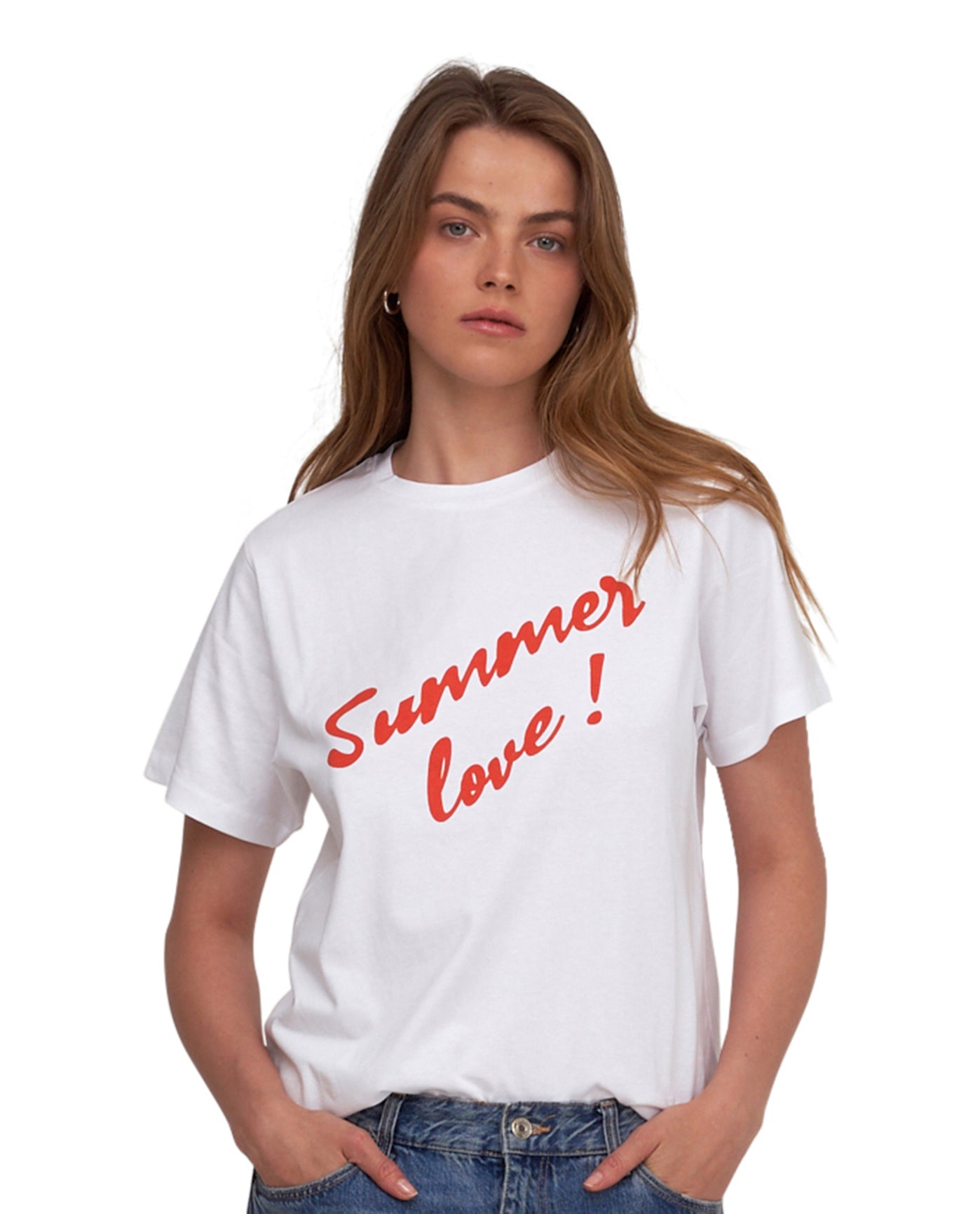 Front View Of Gottex Beach Life Printed T-Shirt | GOTTEX BEACH LIFE SUMMER LOVE