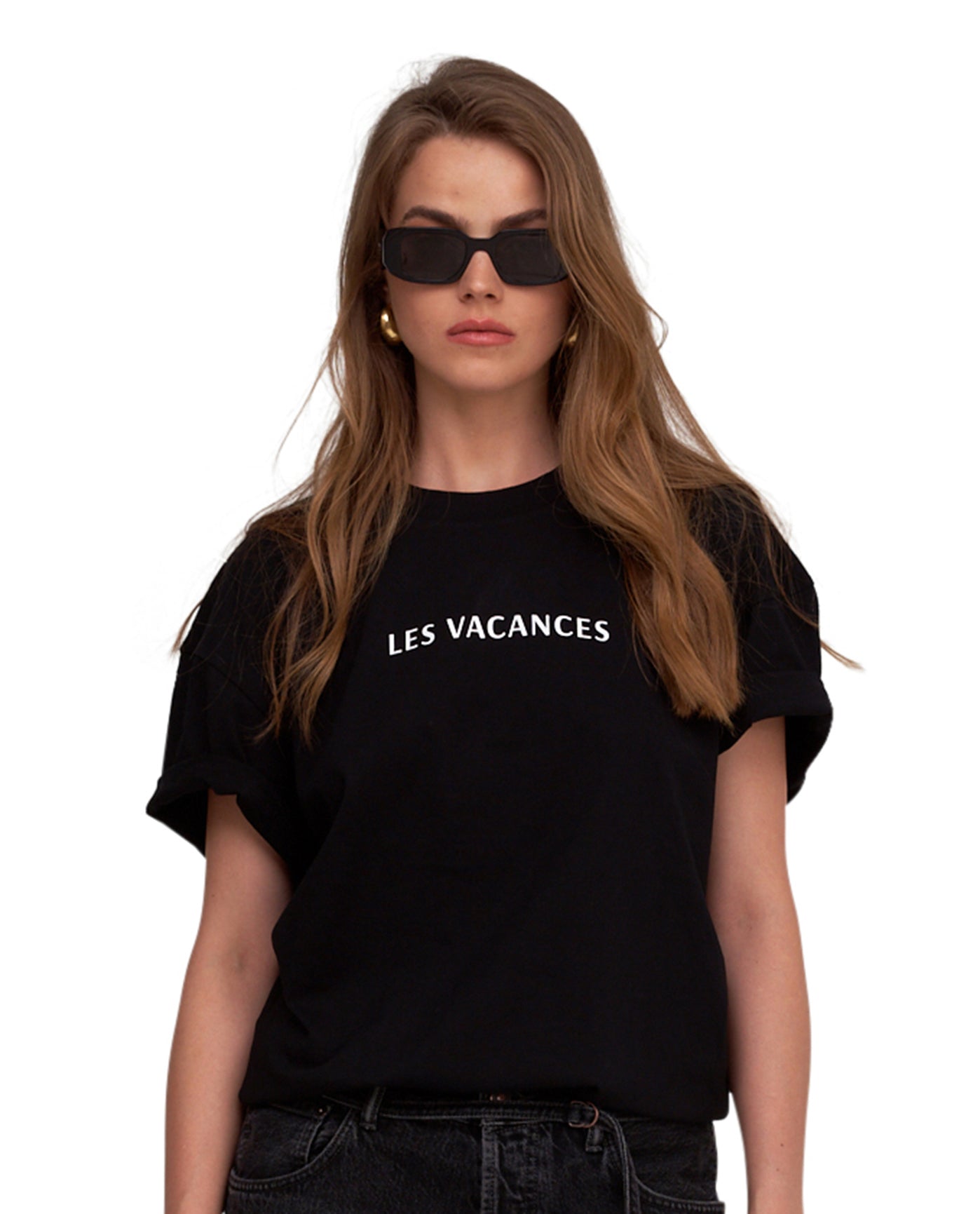 Front Front View Of Gottex Beach Life Printed Oversized T-Shirt | GOTTEX BEACH LIFE LES VACANCES