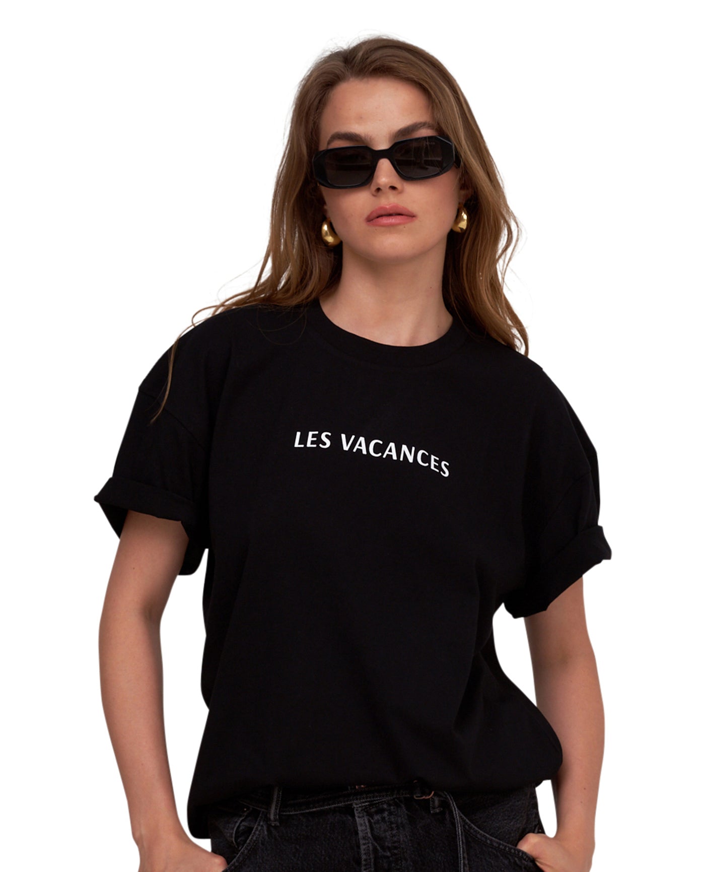 Alternate Front View Of Gottex Beach Life Printed Oversized T-Shirt | GOTTEX BEACH LIFE LES VACANCES