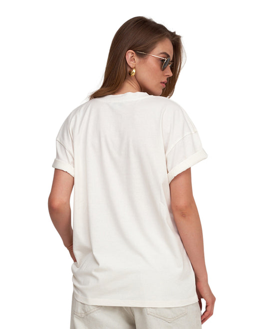 Back View of Gottex Beach Life Oversized Printed Oversized T-Shirt | GOTTEX BEACH LIFE BEACH CLUB HAVANA