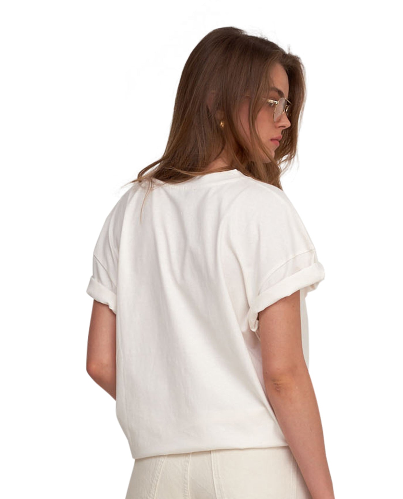 Back View of Gottex Beach Life Oversized Printed T-Shirt | GOTTEX BEACH LIFE RUE CHARLOT