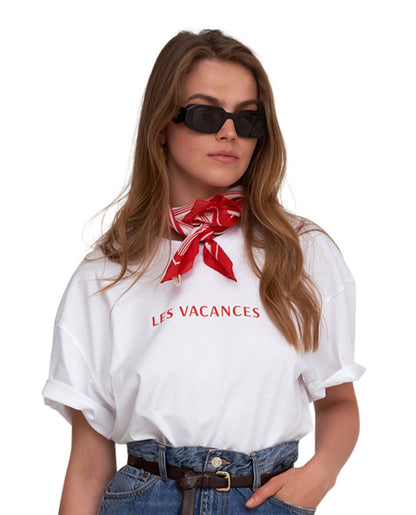 Front View Of Gottex Beach Life Oversized Printed T-Shirt | GOTTEX BEACH LIFE LES VACANCES