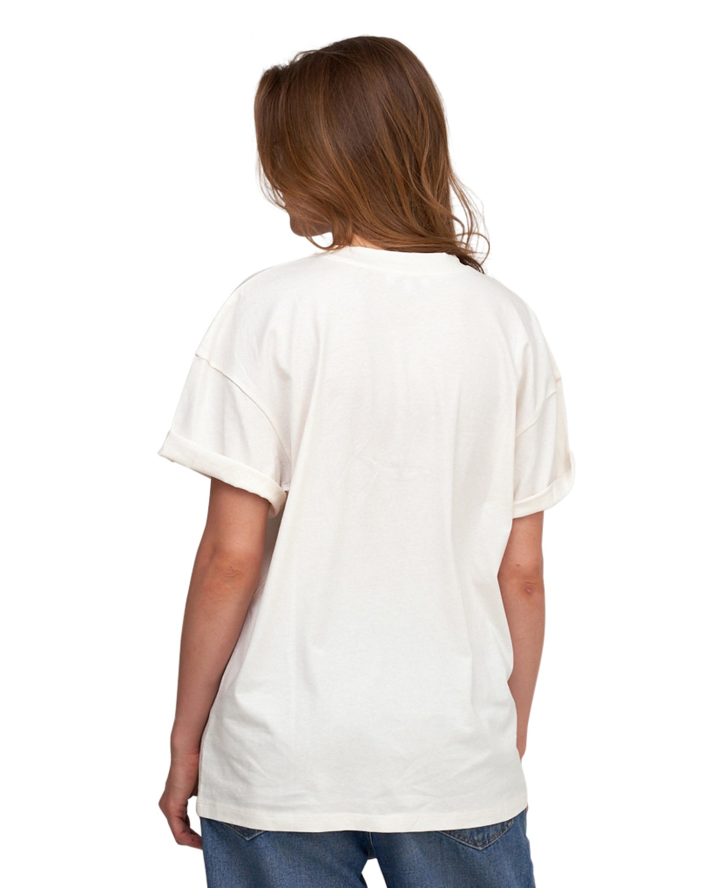 Back View Of Gottex Beach Life Printed Oversized T-Shirt | GOTTEX BEACH LIFE FLEURS DU MARAIS