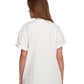 Back View Of Gottex Beach Life Printed Oversized T-Shirt | GOTTEX BEACH LIFE TRUE