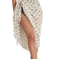 Front View Of Gottex Beach Life Cover Up Sarong Wrap Skirt | GOTTEX BEACH LIFE MAYA CREAM