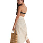 Back View Of Gottex Beach Life Cover Up Sarong Wrap Skirt | GOTTEX BEACH LIFE FALL4U BEIGE