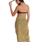 Back View Of Gottex Beach Life Cover Up Sarong Wrap Skirt | GOTTEX BEACH LIFE FALL4U GREEN