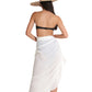 Back View Of Gottex Beach Life Cover Up Sarong Wrap Skirt | GOTTEX BEACH LIFE UMA CREAM