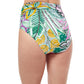 Back View Of Profile By Gottex Tropic Boom High Waist Tankini Bottom | PROFILE TROPIC BOOM GREEN