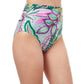 Side View Of Profile By Gottex Tropic Boom High Waist Tankini Bottom | PROFILE TROPIC BOOM GREEN